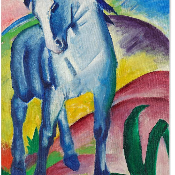 Blue Horse by Franz Marc Exhibition Art Print