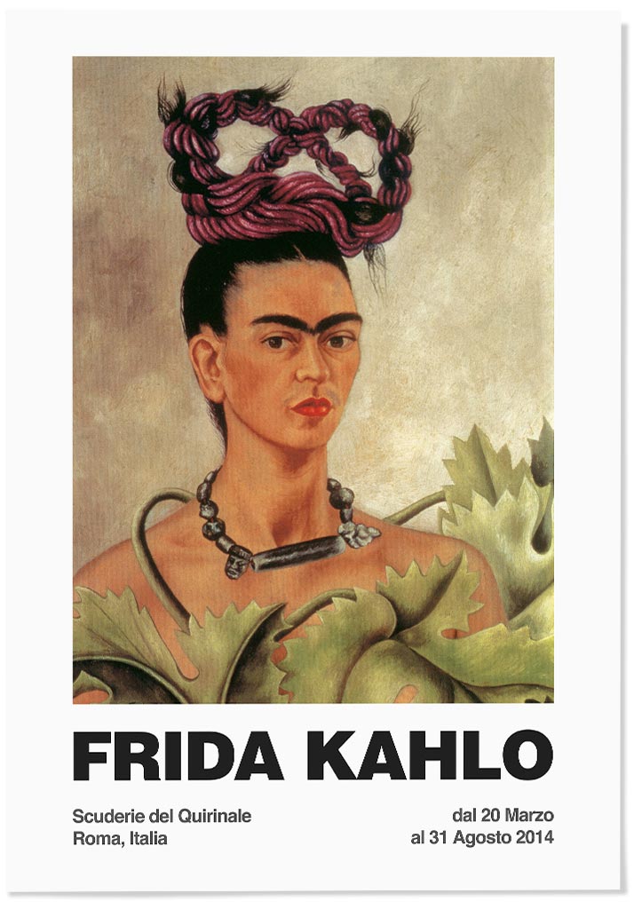 Self Portrait with Braid by Frida Kahlo