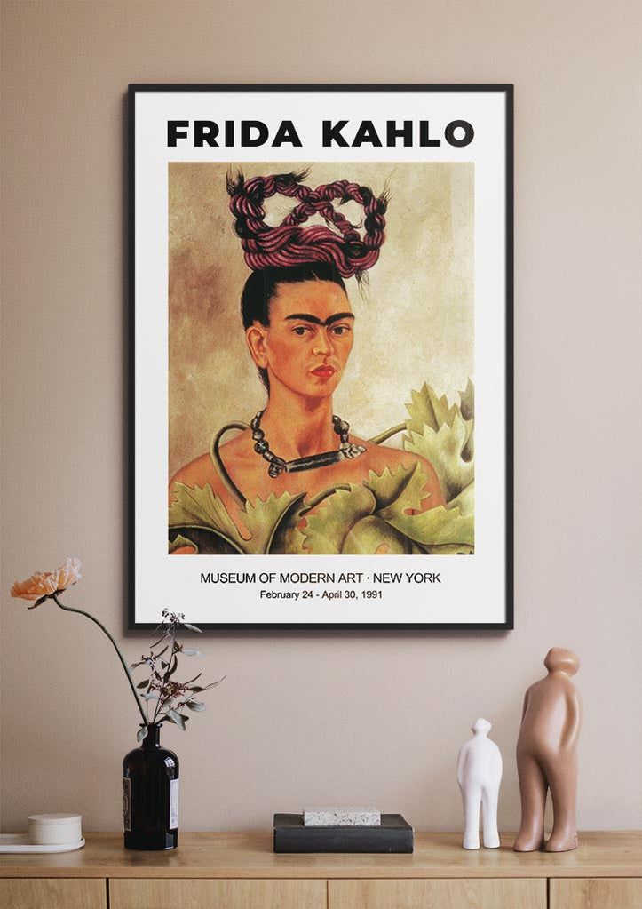 Frida Kahlo Exhibition Print - Self Portrait with Braid