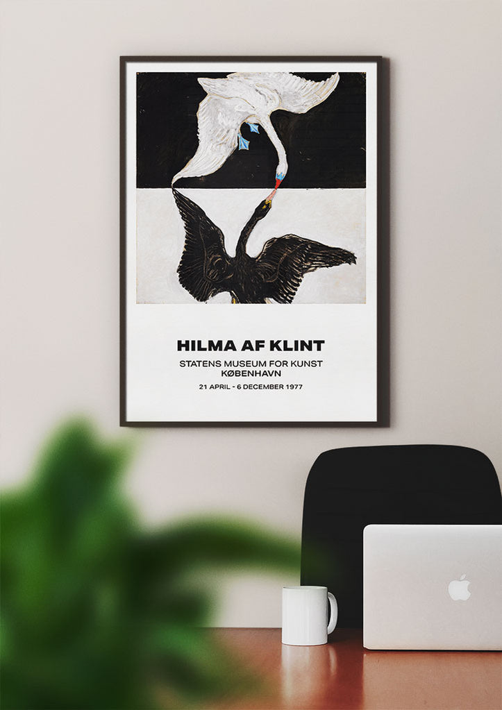 Hilma af Klint Exhibition Poster - Swans 