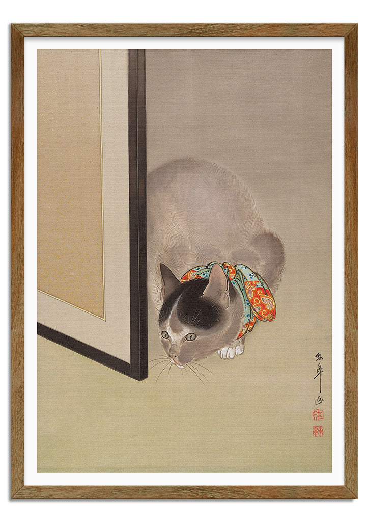 Japanese Cat Art Poster