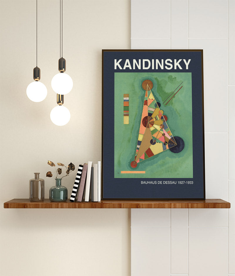 Kandinsky Art Print - Multi Coloured Triangle