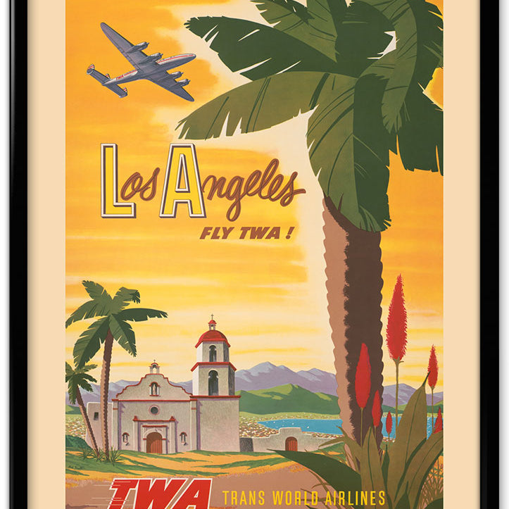 Los Angeles Vintage Travel Poster