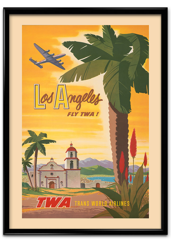 Los Angeles Vintage Travel Poster