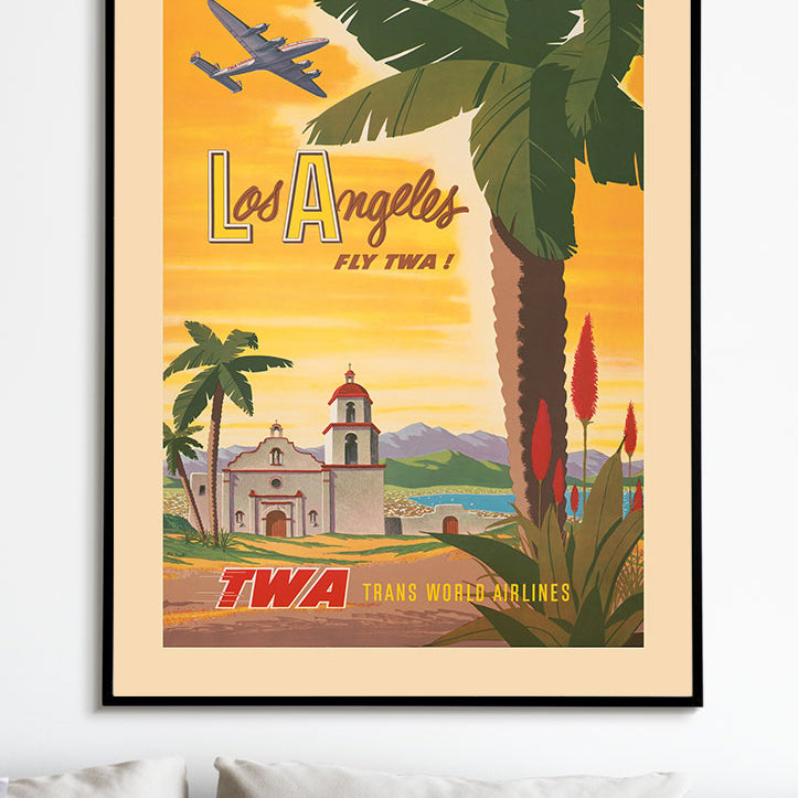 Los Angeles Vintage Travel Poster