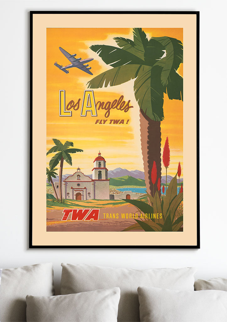 Los Angeles Vintage Travel Poster