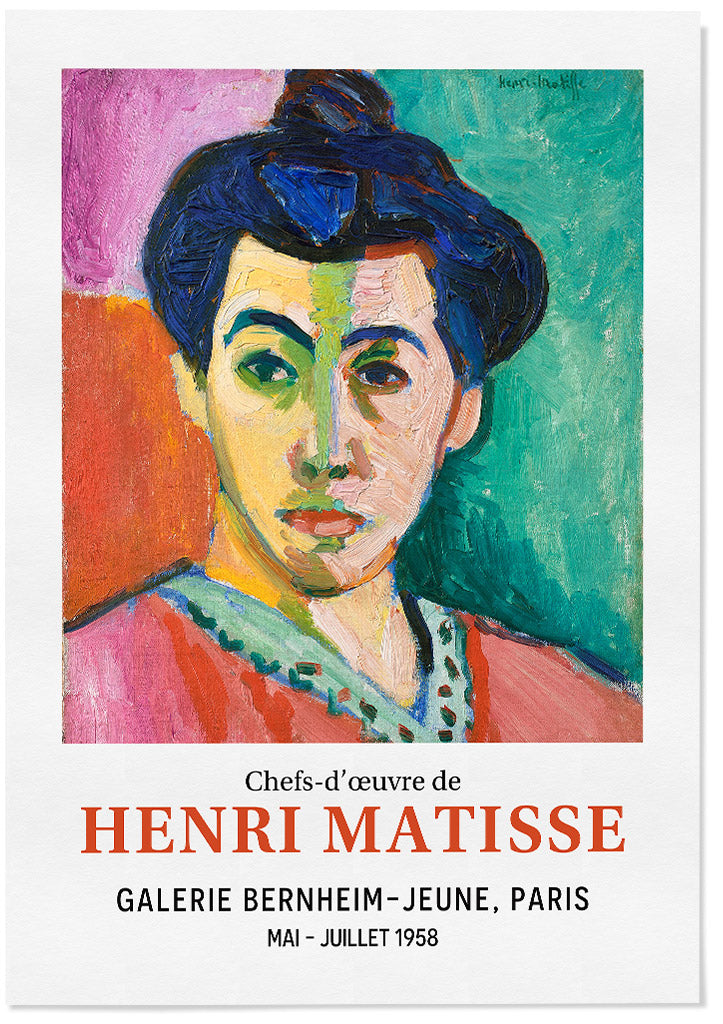 Henri Matisse 'The Green Stripe' Exhibition Poster