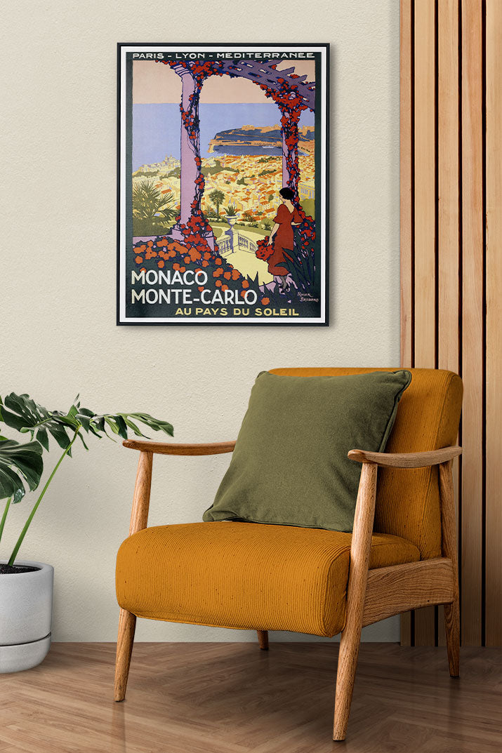 Vintage Travel Poster of Monaco, Monte-Carlo