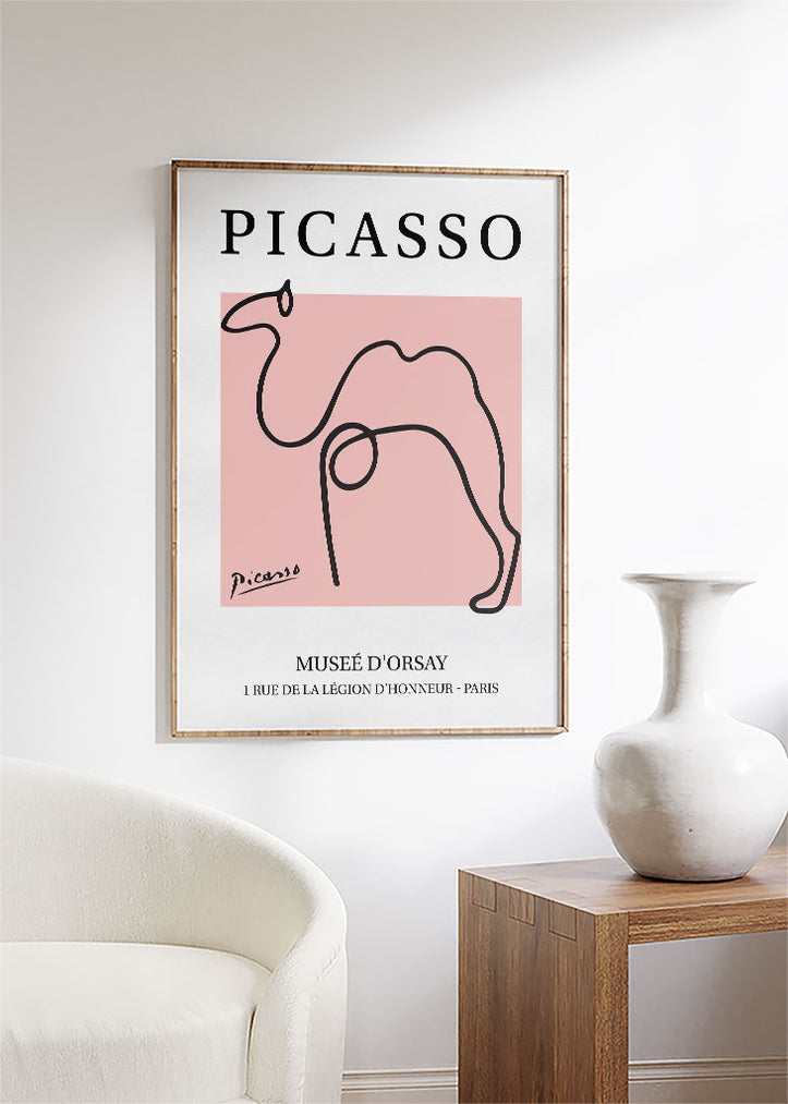 Pablo Picasso Line Drawing - Camel