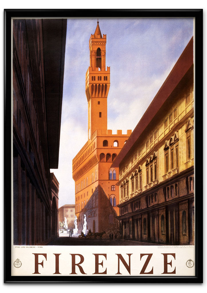 Firenze Vintage Travel Poster