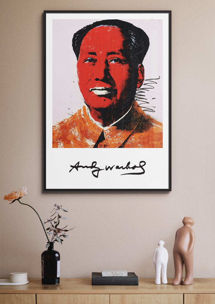 Andy Warhol Art Poster - Portrait of Mao