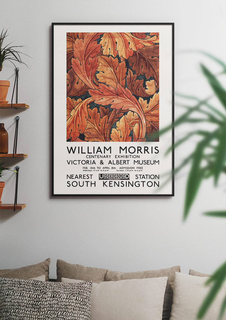 William Morris V&A Museum Exhibition Poster - Acanthus