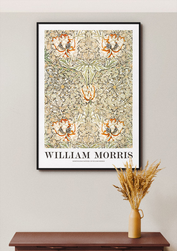 Honeysuckle Art Print by William Morris