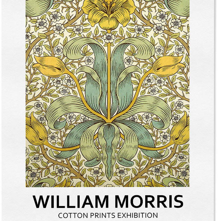 'Spring Thicket'. A beautiful exhibition poster by William Morris.