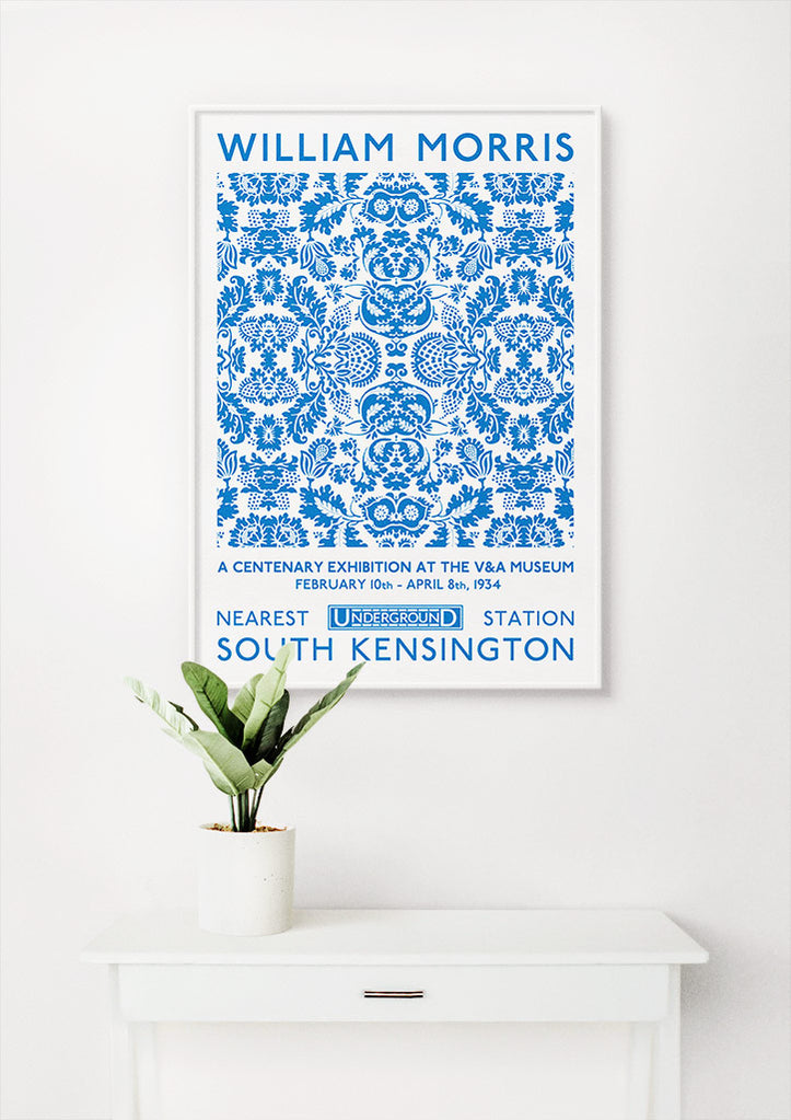 Venetian Blue by William Morris - Exhibition Poster