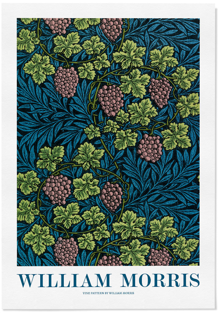 William Morris Vine floral art print